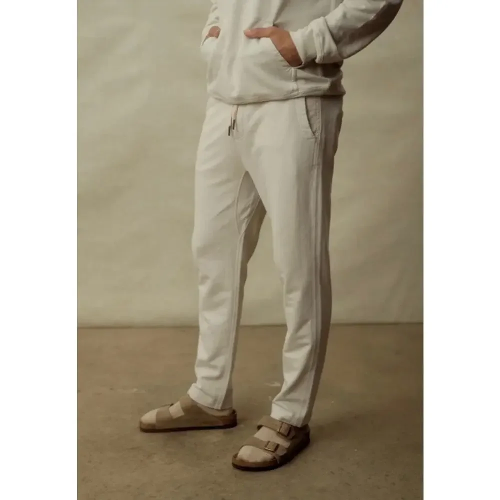 Buck Mason Sweatpants Mens XS Ivory Brushed Loopback French Terry Lounge Pants