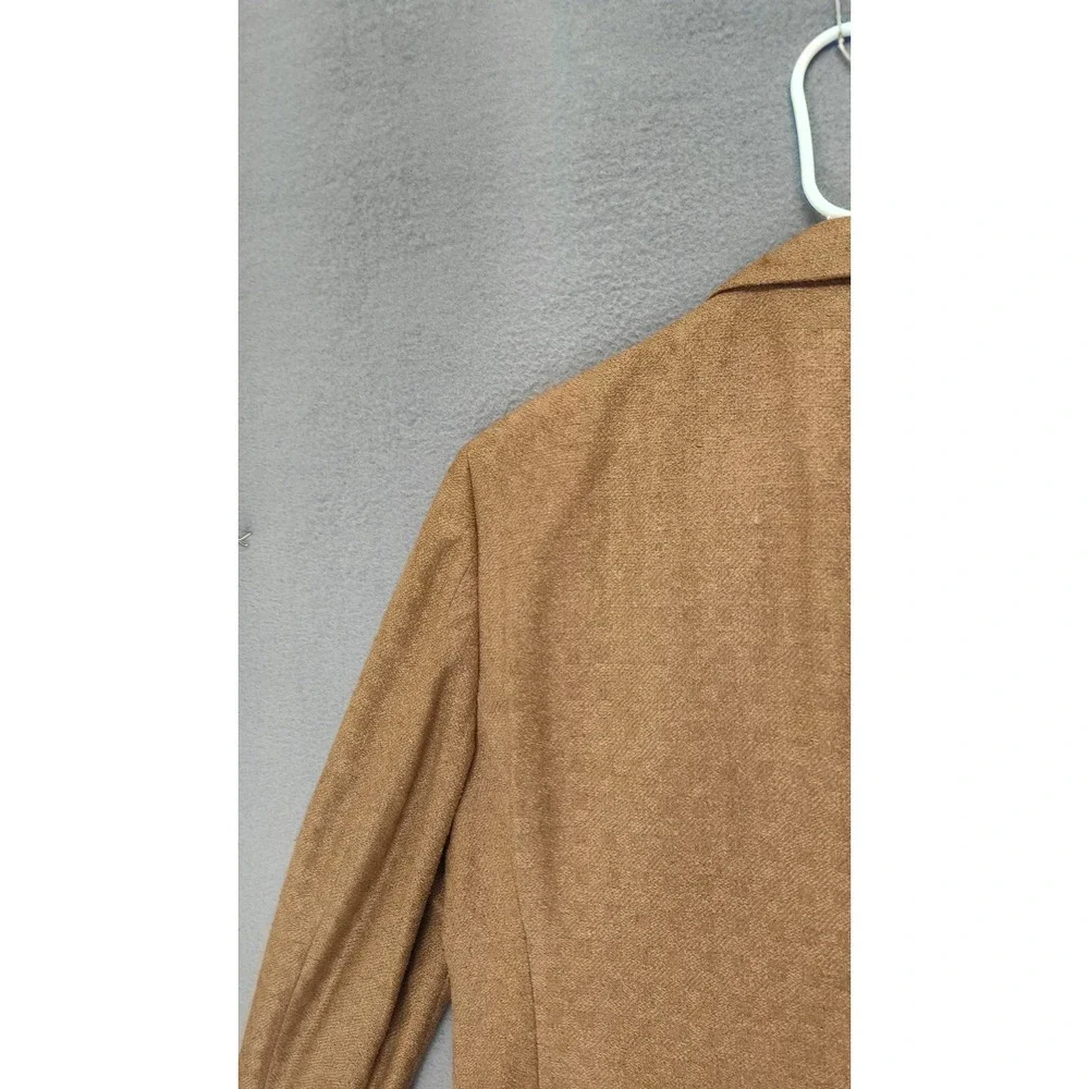 Amalfe Orsini Men Blazer 42 Brown Wool Blend Casual Tweed Style Two Button Coat