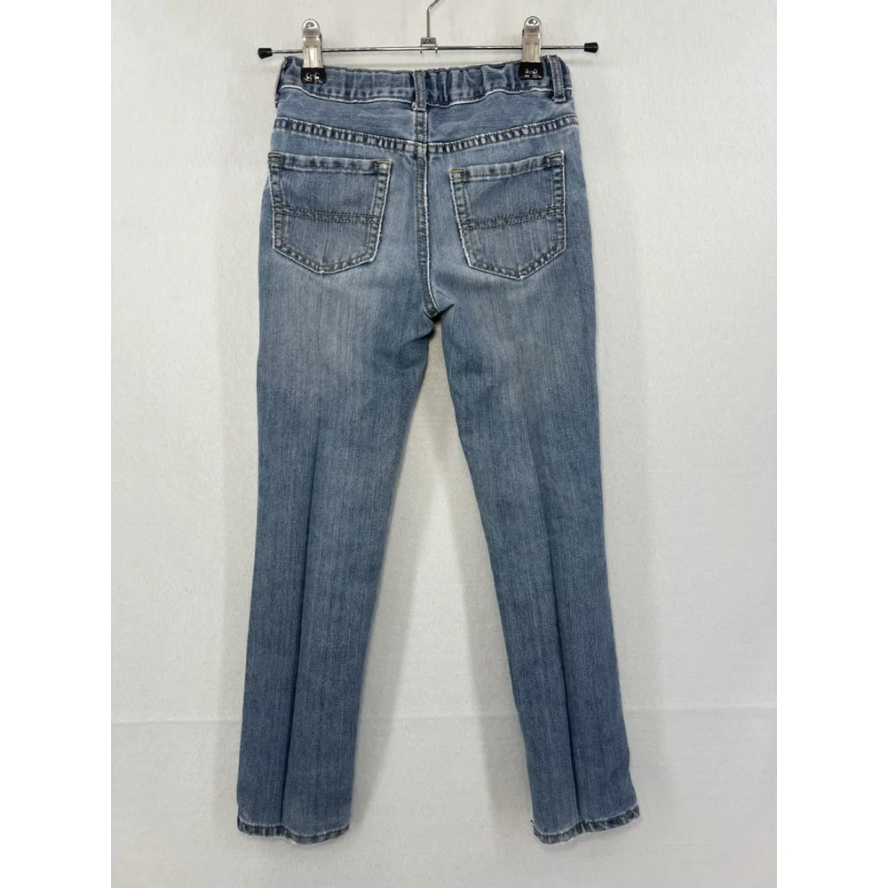 The Children Place Girls Jean Adjustable Waist Skinny Stretch Light Denim Size 7