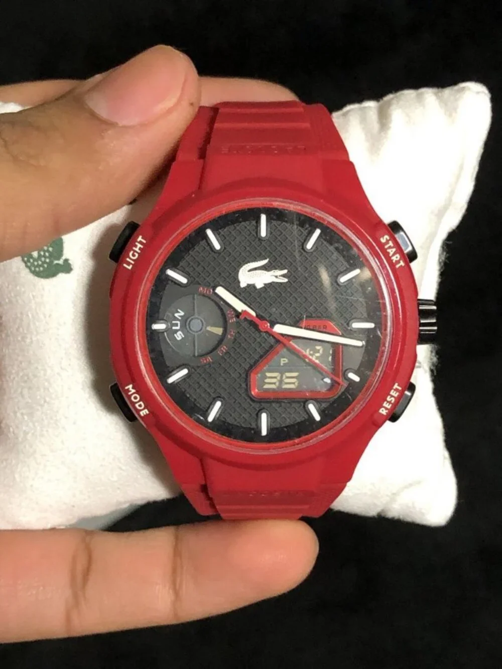 Lacoste LC33 Men's Analog-Digital Watch–TR90 Case.Premium Fashion-Timepiece 45mm