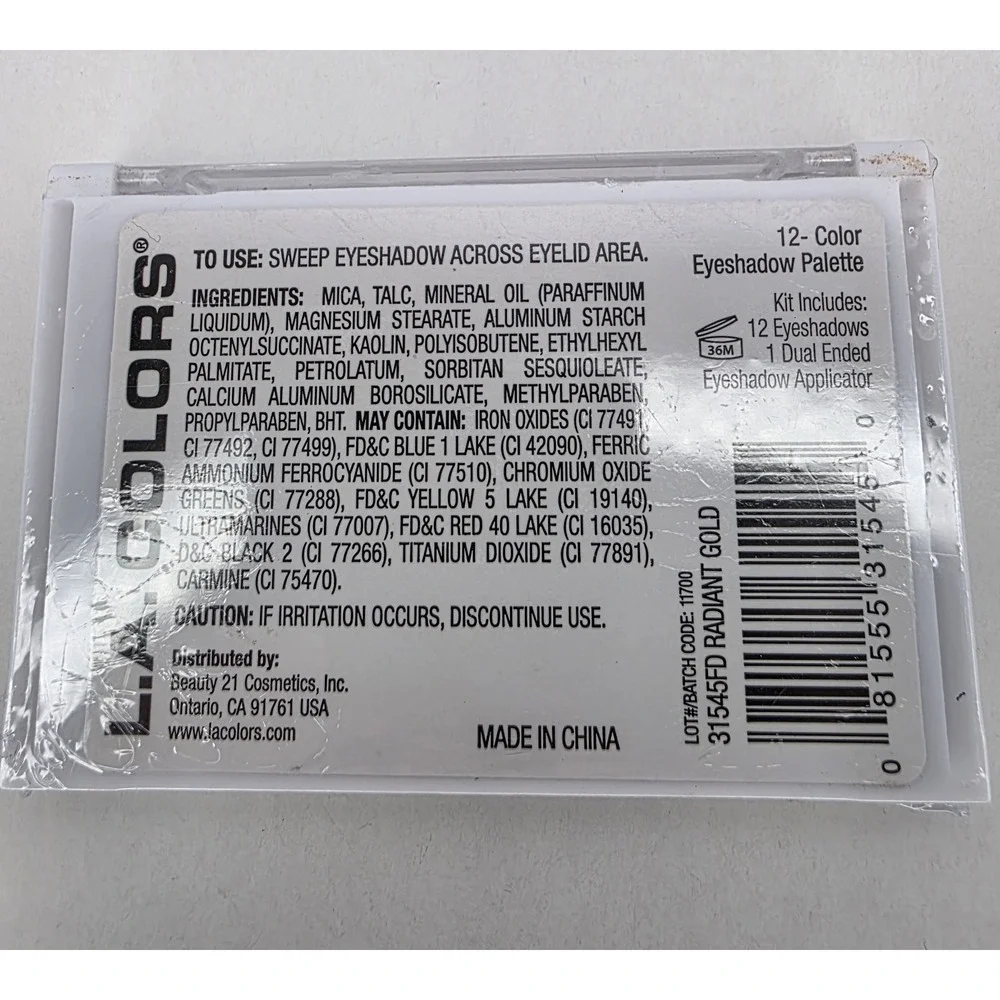 Eyeshadow colors 12