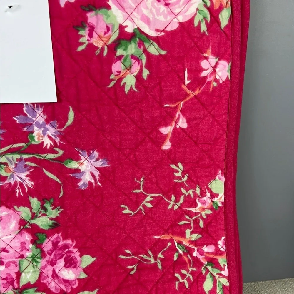 April Cornell Cottage Rose Quilted Placemats Cottage Rose Pink Cotton NEW