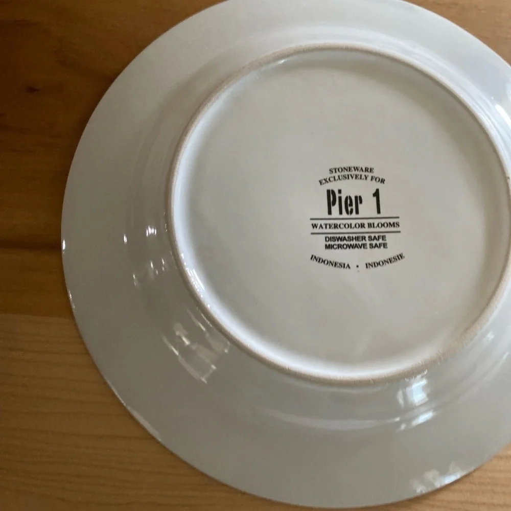 Pier 1 pier1 assiettes