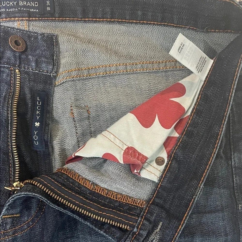 Lucky Brand Men's Deep Indigo Straight Jeans