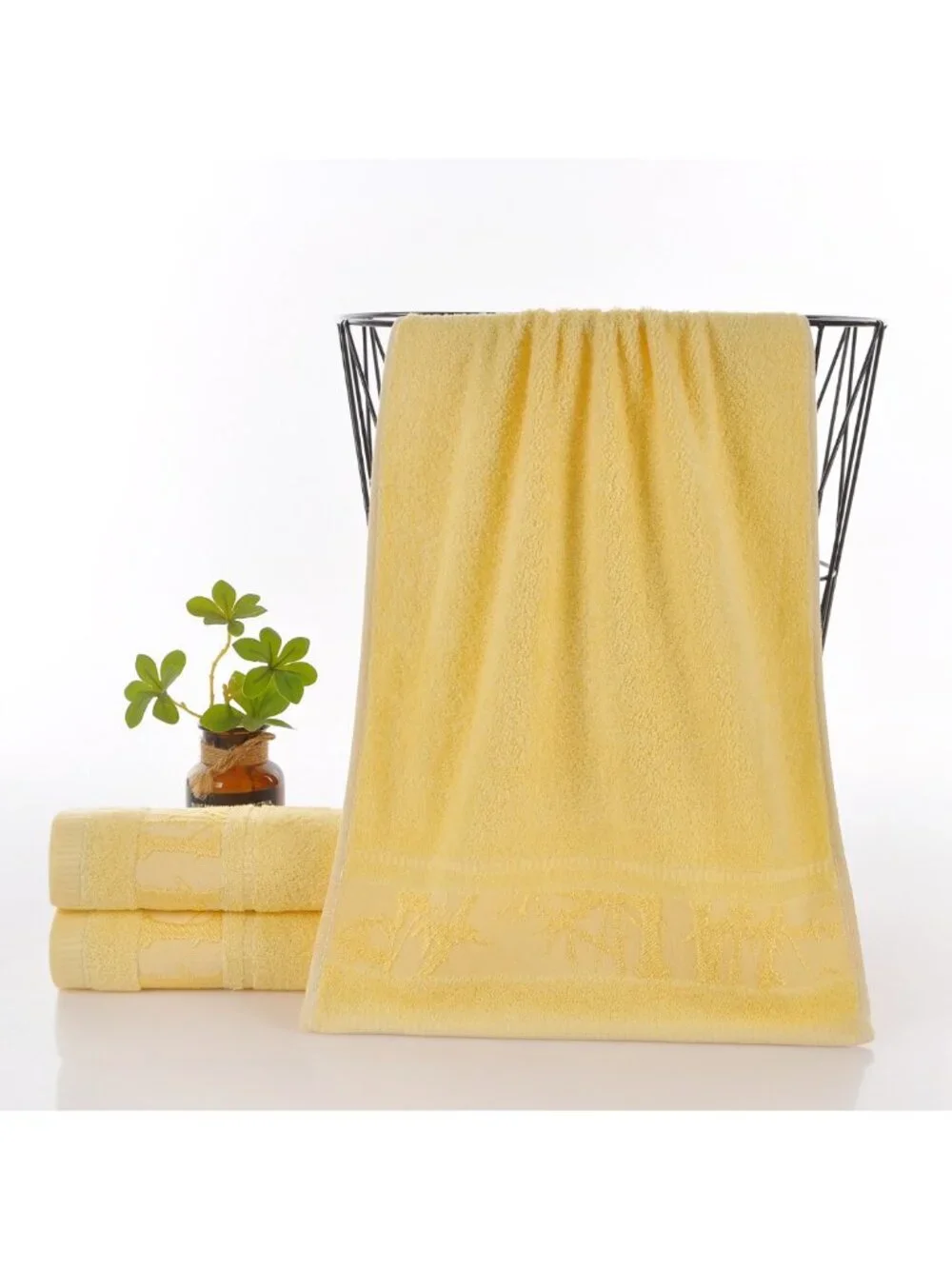 4 PCS Towels Premium Bamboo Fiber Bathroom Luxury Hand Face Towel Sets Hotel