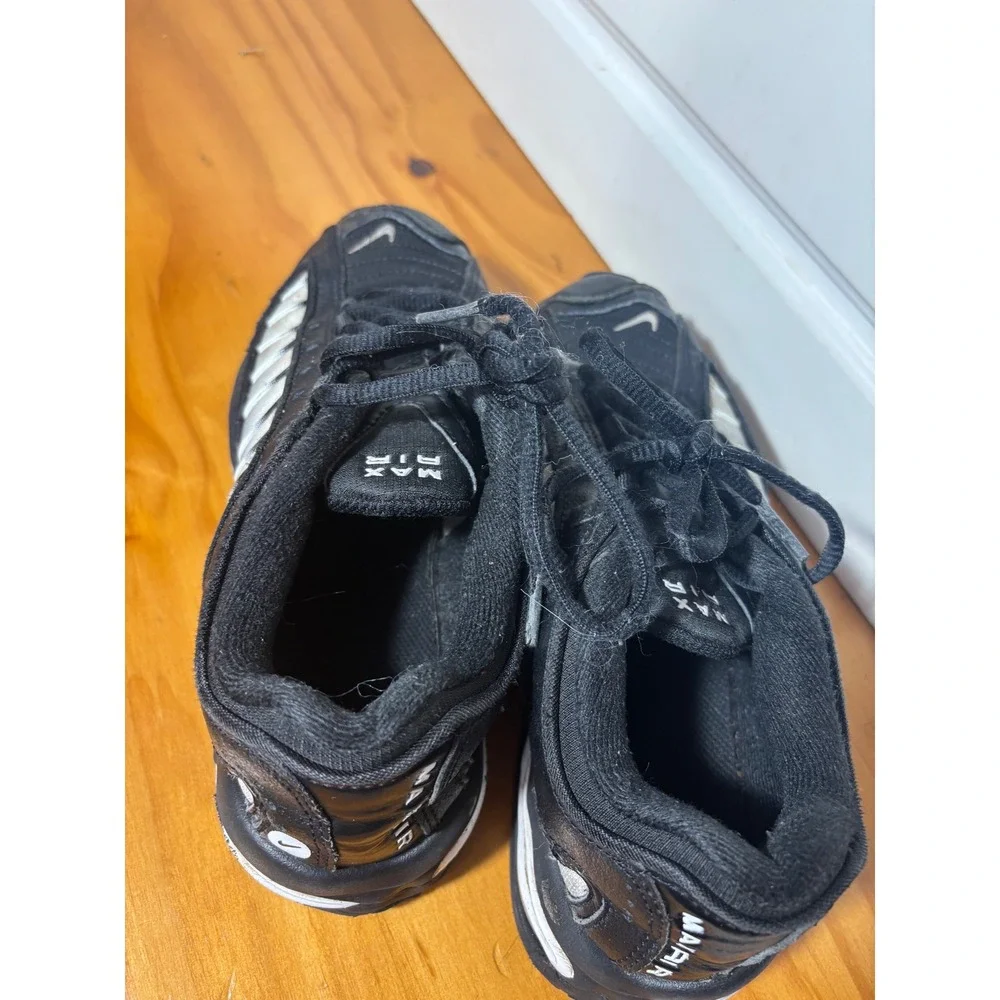 Nike Kids Air Max Tailwind IV‎ Black Silver Athletic Running Shoes