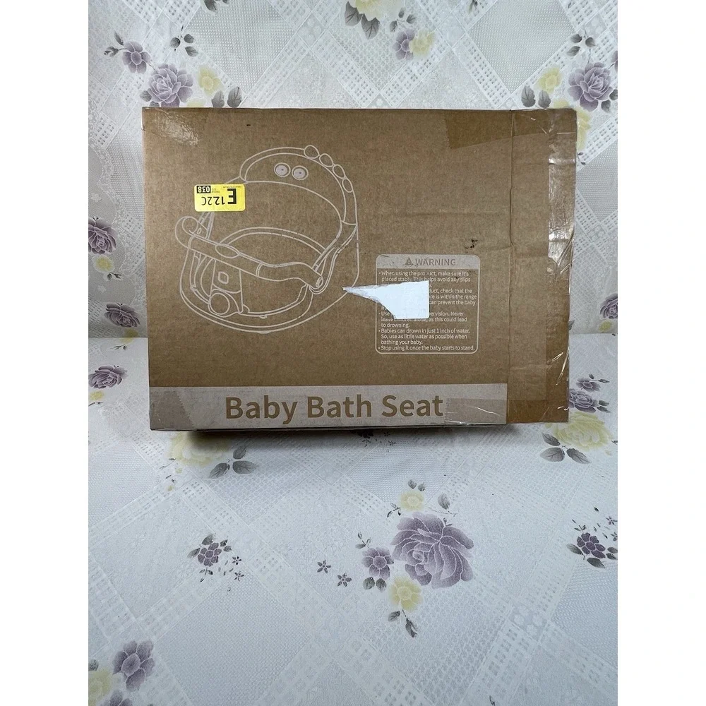 New Baby Bath Seat for Babies 5 Months & Up - Non-Slip Bath Seat for Sitting Blu