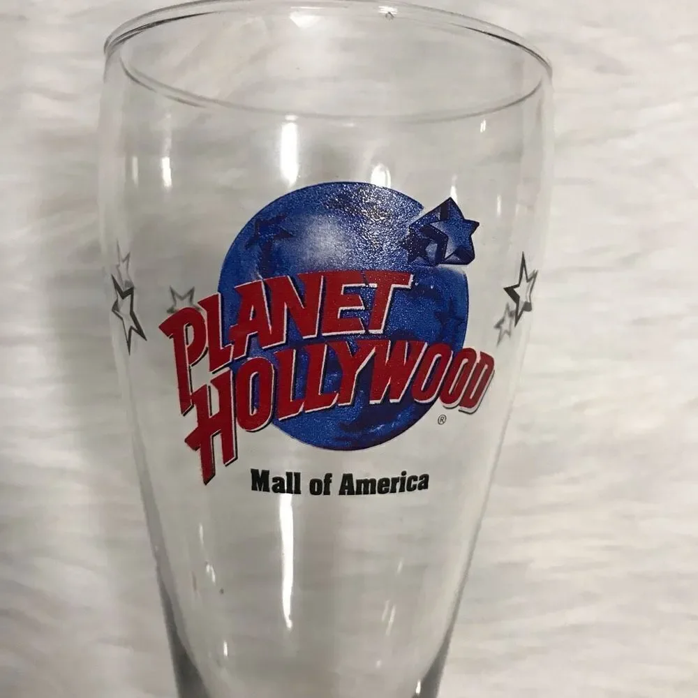 Planet‎ Hollywood Mall of America Pilsner Beer Glass Cup
