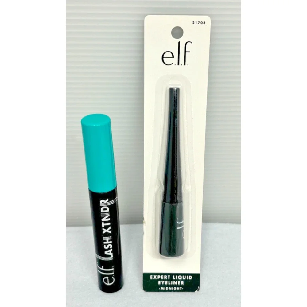 E.L.F. Lash XTNDR Tubing Mascara Pitch‎ Black Expert Liquid Eyeliner Midnight