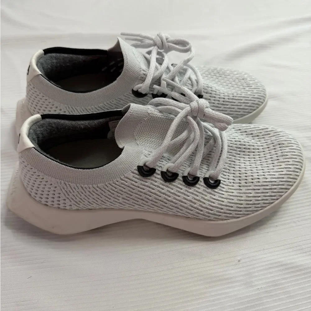 Allbirds Tree Dasher TD2 Women’s Grey Lace Up Sneakers Shoes Size 10.5 10 1/2