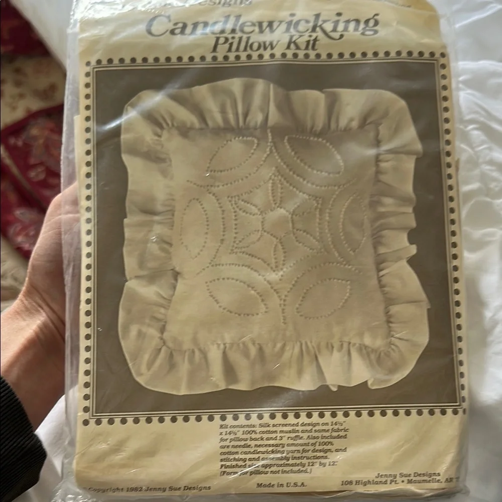 Vintage Cream Ruffled Pillow Sham with Textured Detail