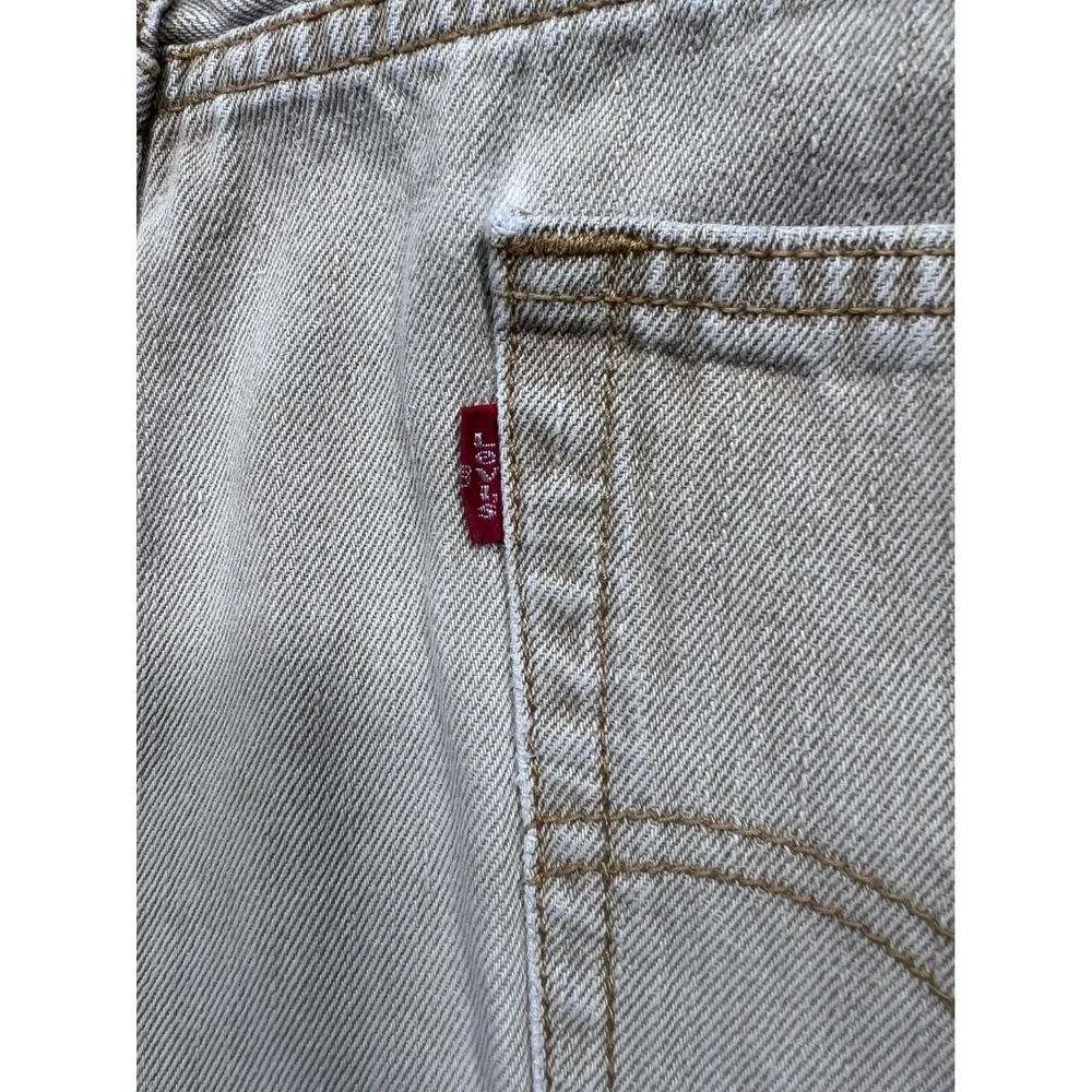 Levi's 505 Regular Fit Jeans Mens 36x30 Khaki Tan Wash Straight Leg vintage Y2K