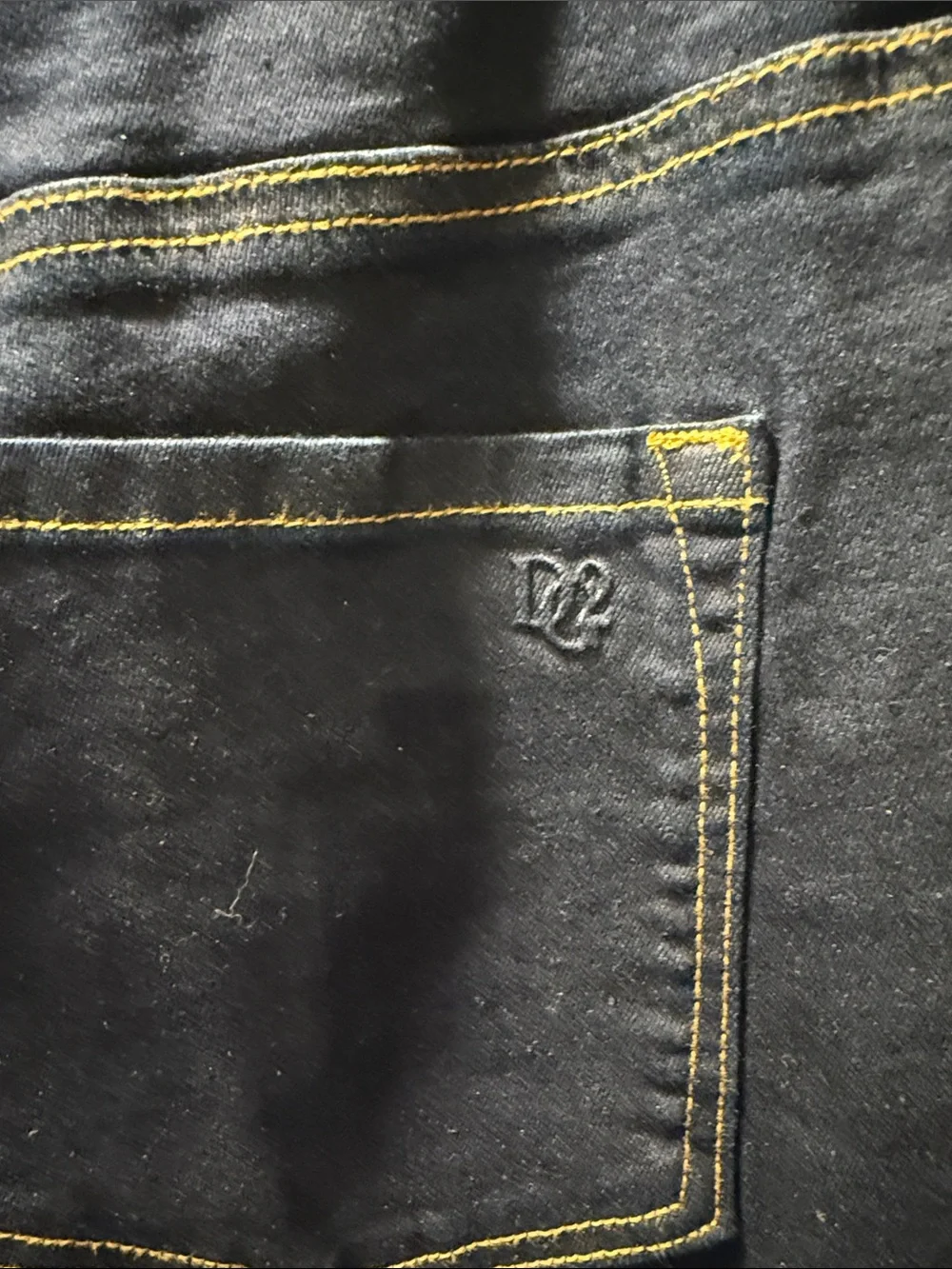 DG2 by Diane Gilman Dark Wash Button-Fly Pull On Jeans Flare Jeans