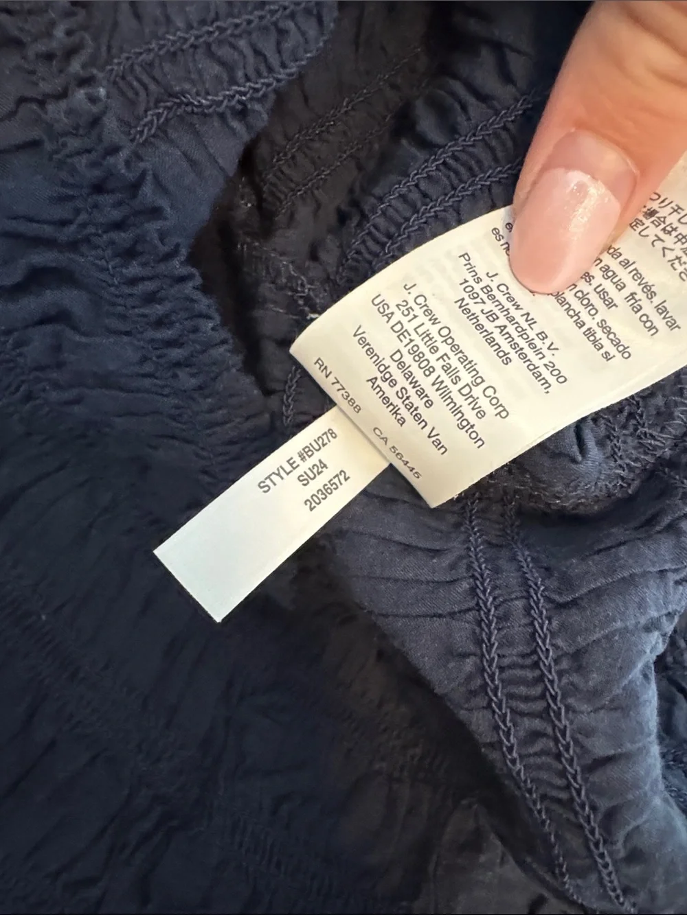 J. Crew crew navy