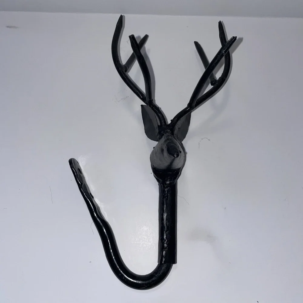 Vintage Metal Deer Rustic Wall Hanger 10