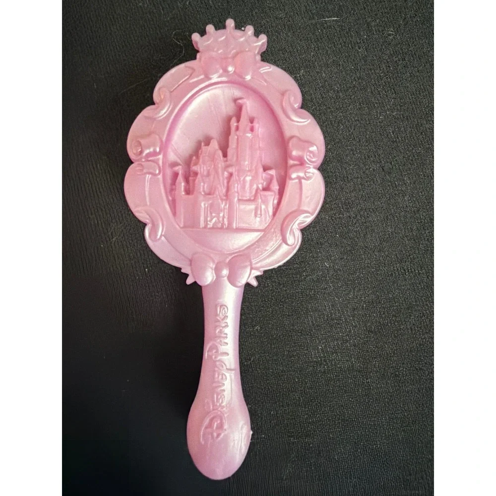 Disney Parks Rapunzel Pink Castle Hairbrush Tangled Princess Souvenir Accessory