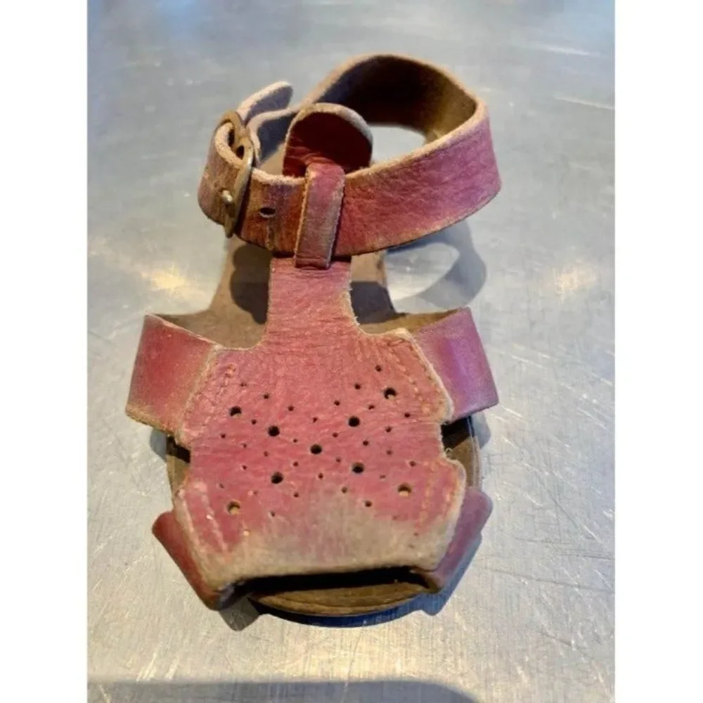 Vintage red leather