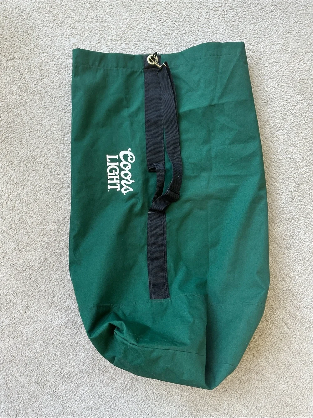 Coors Light Green Large Canvas Duffle