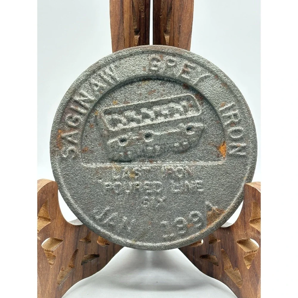 1994 Saginaw Grey Iron Last Iron Poured Line 6 General Motors Solid Metal Cast