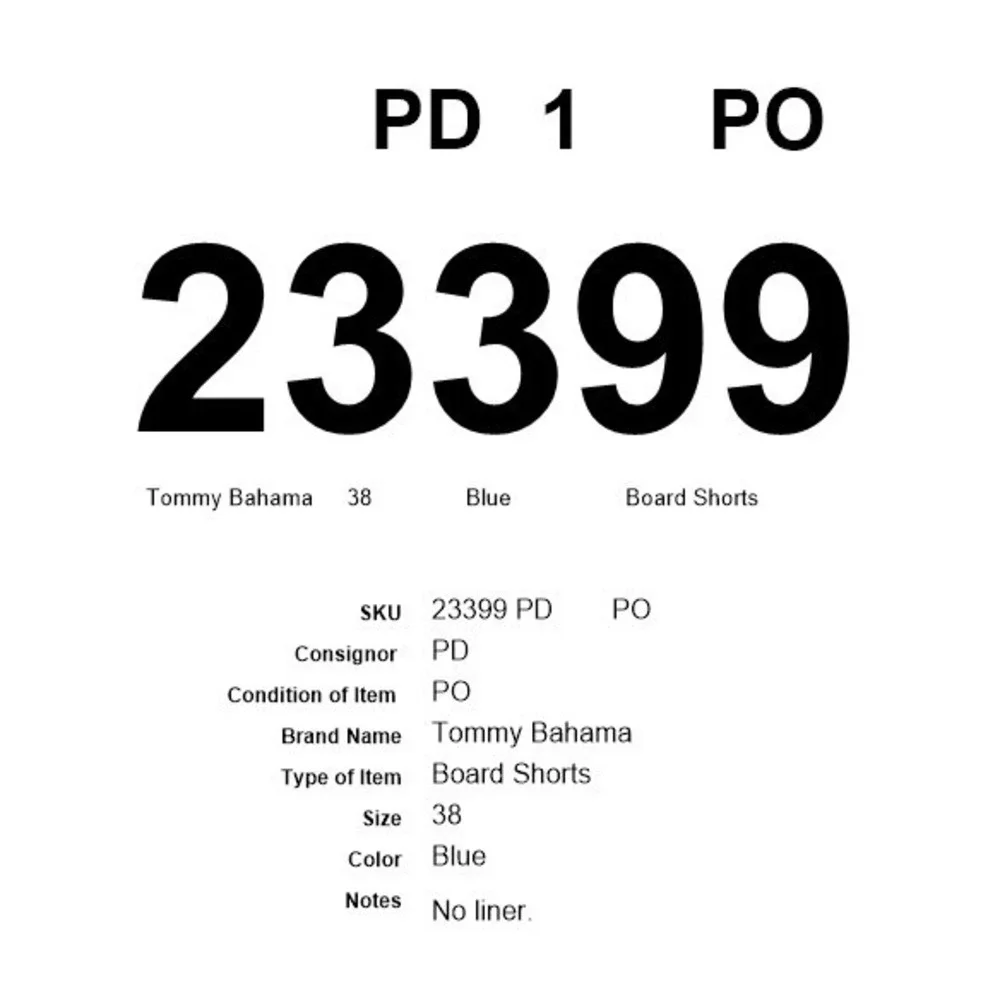 Tommy Bahama measurements waist