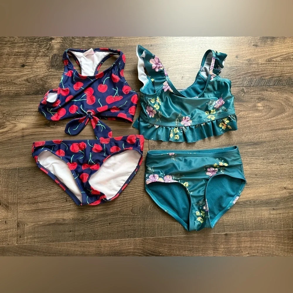Kid's Two Piece Bathing Suit Bundle,Justice Kanu Size XS,Reseller Wholesale Lot