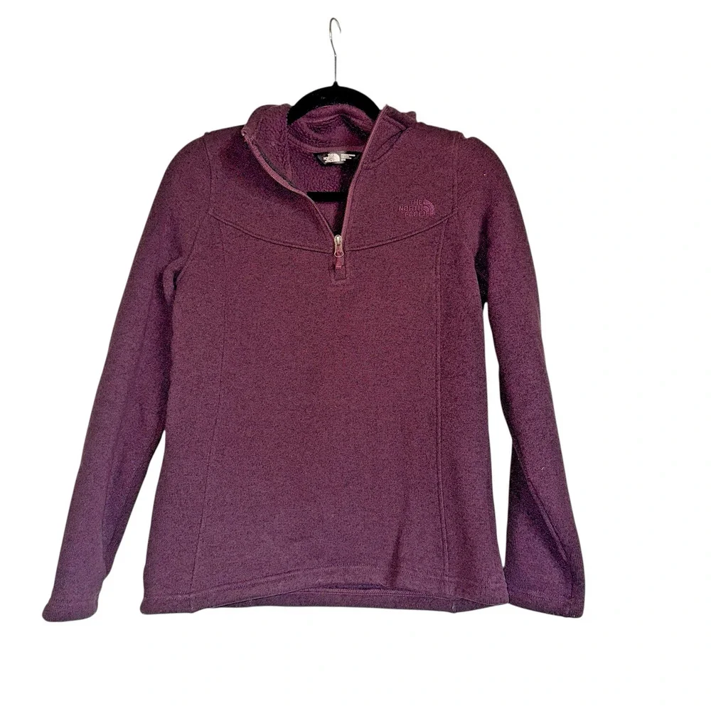 The North Face Sz M 1.4‎ Zip Pullover Fleece Lined Coze Outdoor Cabincore