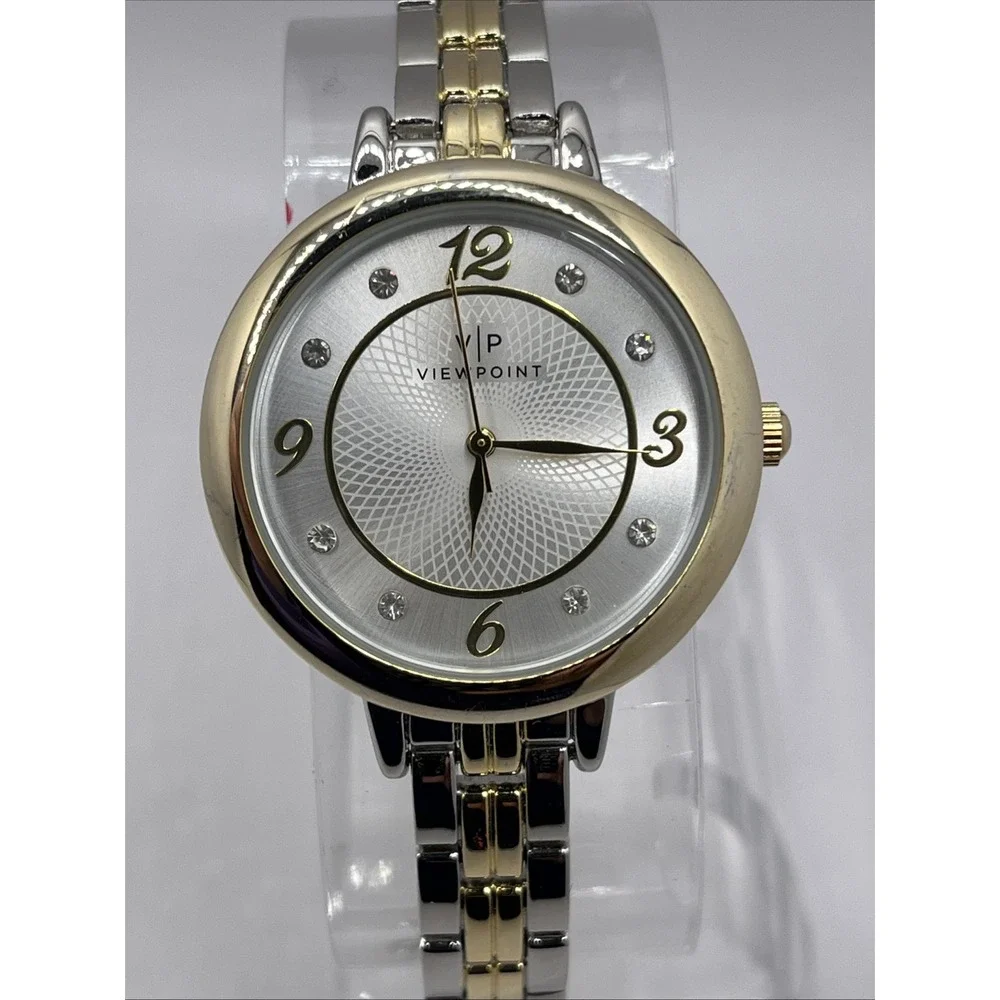 View Point by Timex Women's Two Tone‎ Watch 34mm Case 8