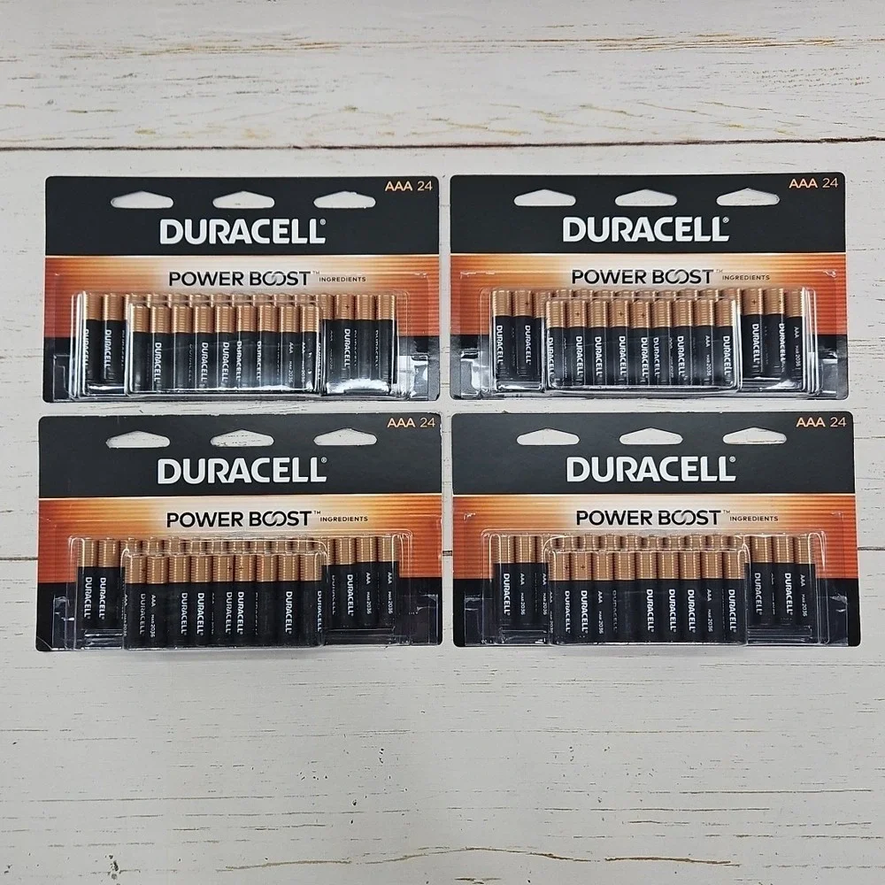 Duracell Power Boost AAA‎ Batteries Lot of 4 96 Count 4x24 Packs Expires 2036