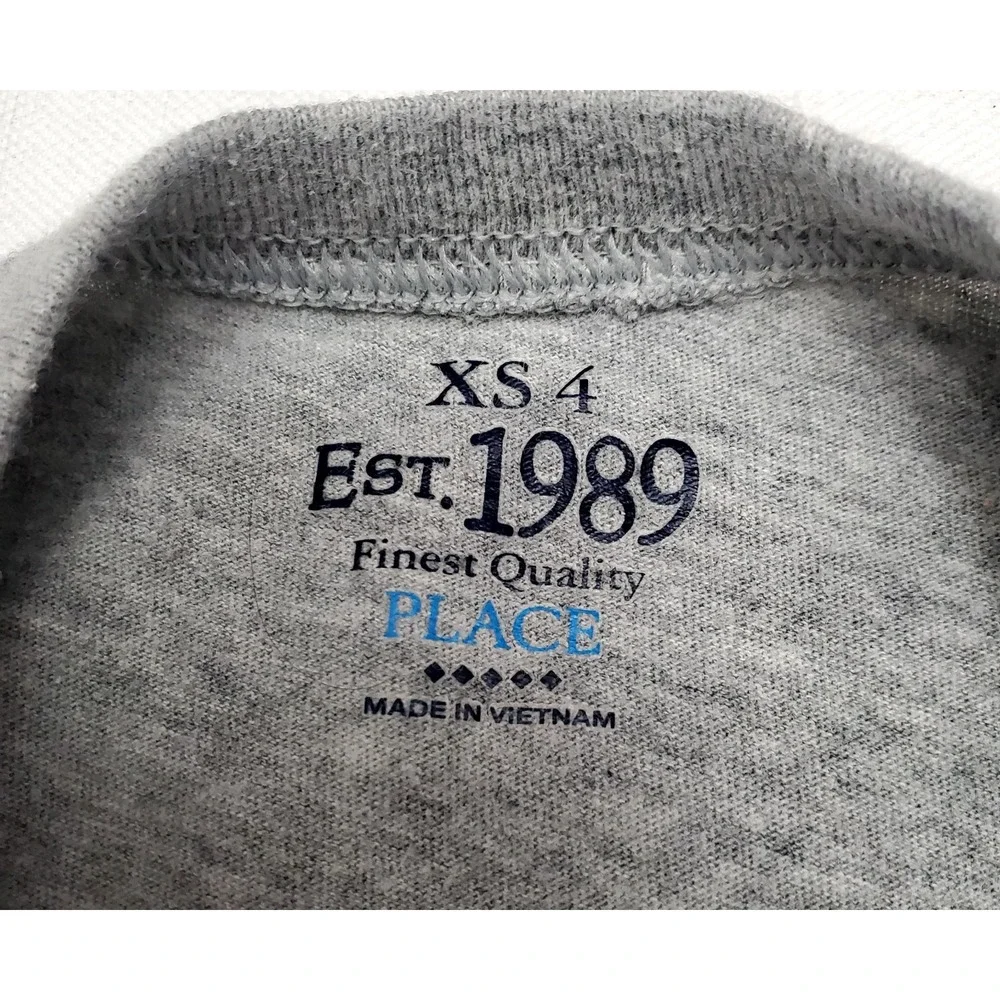 The Children's Place ● Big Brother, Team Capt. Gray Graphic T-Shirt ● Size XS-4