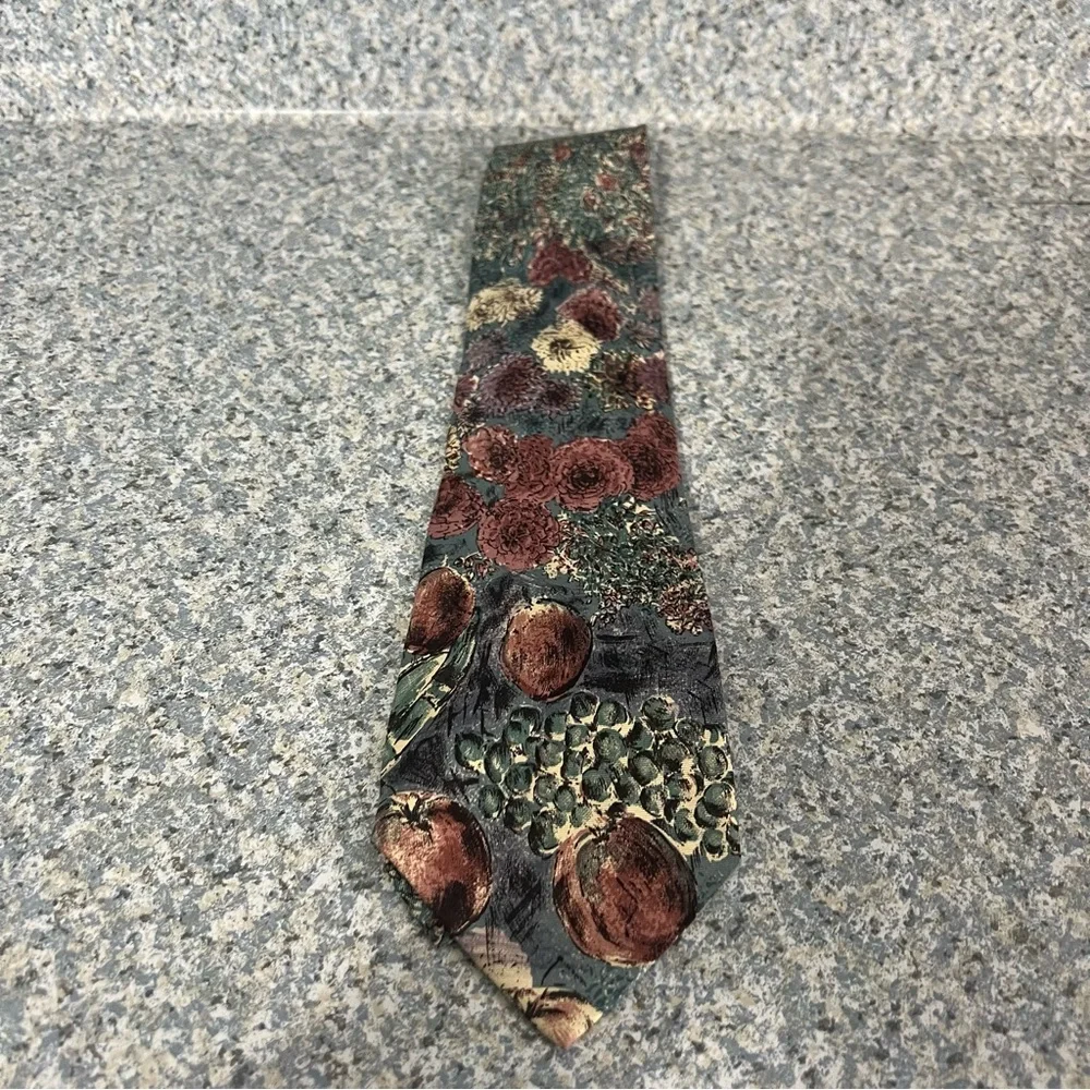 Torriani Multicolor Floral 100% Italian Silk Tie
