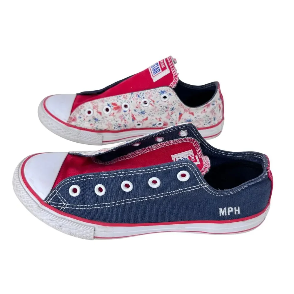 Converse x Noe & Zoe Berlin Floral MPH Sneakers Blue/ Multicolor Womens‎ Size 4