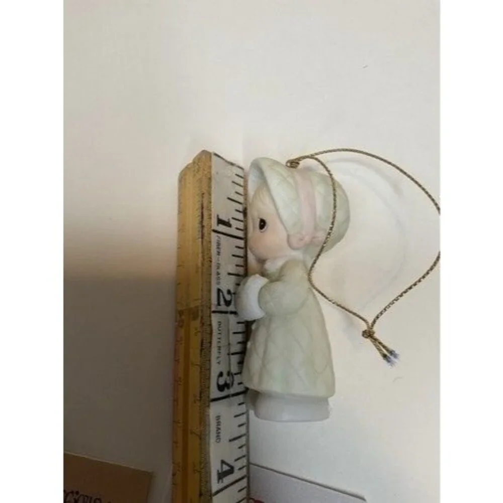 VTG 86s NWB Precious‎ Moments Christmas Ornament Wishing You A Cozy Christmas 3