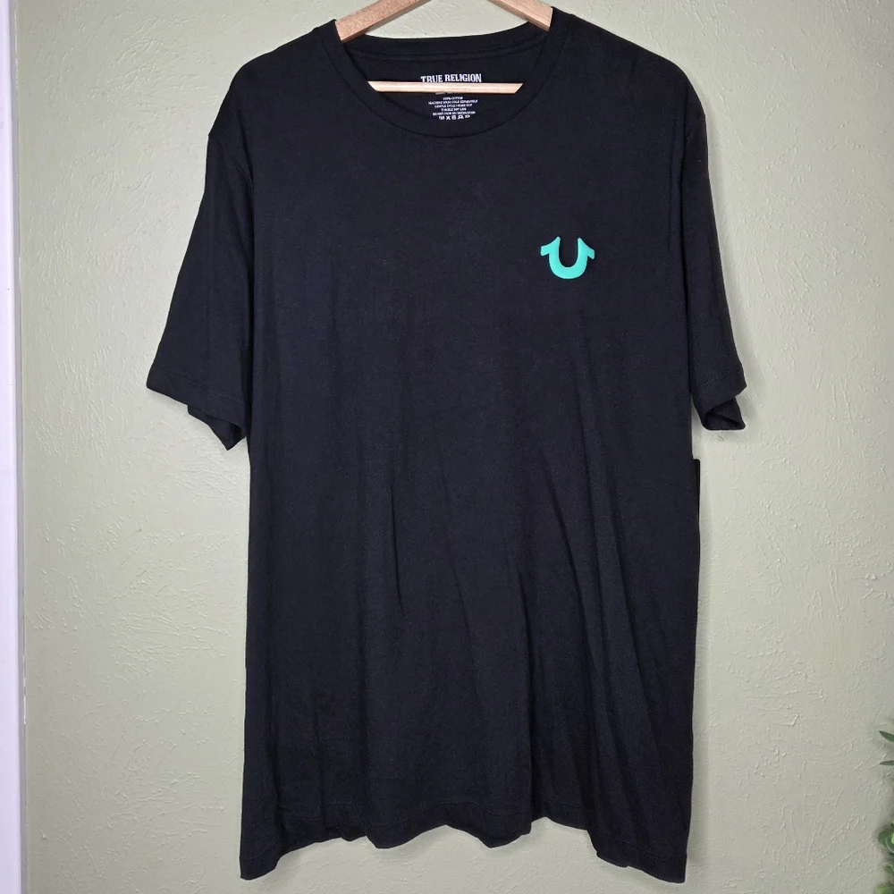 NWT True Religion Tee XXL Buddha Logo Lucky Horseshoe