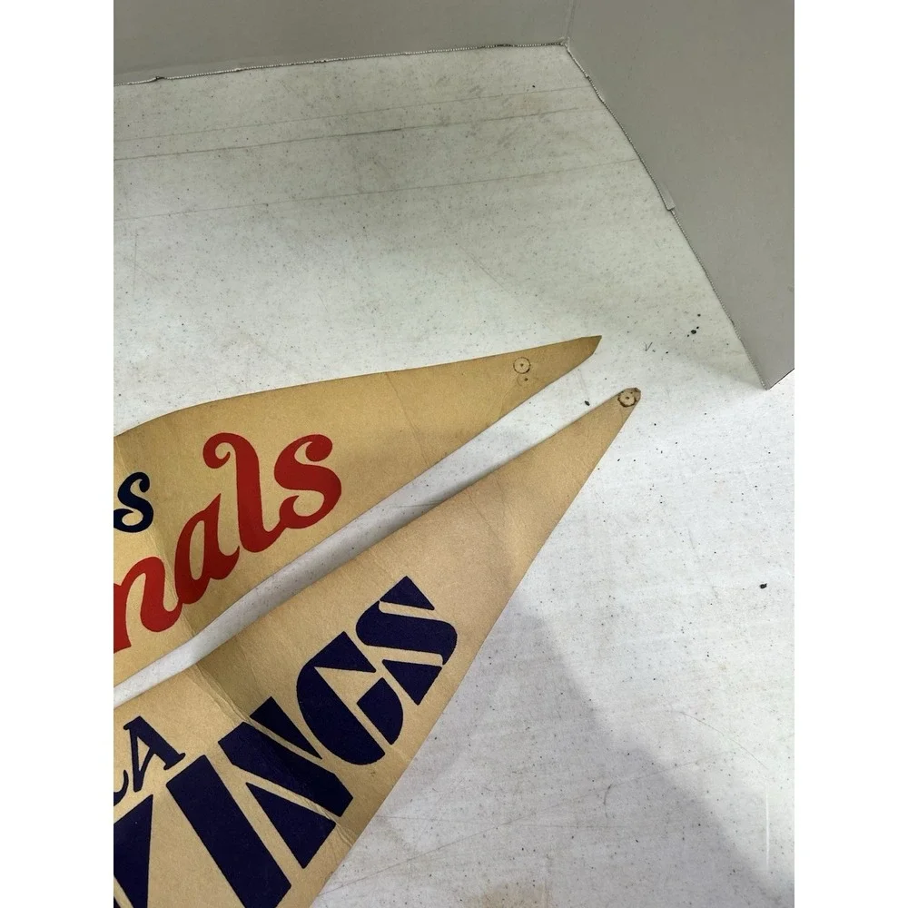 Lot of‎ 2 Vintage Sports Pennants - St. Louis Cardinals MLB & MN Vikings NFL 30