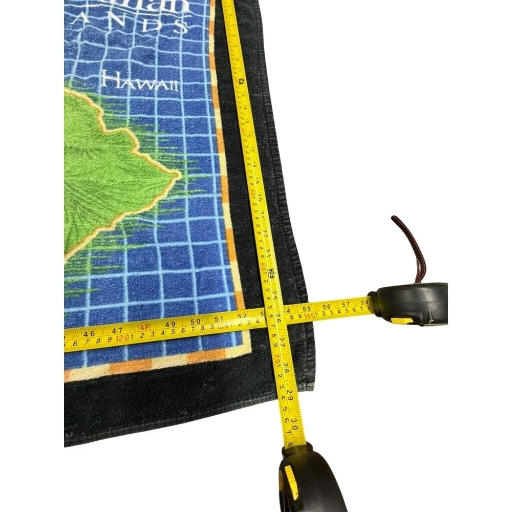 2 NCL America Pride of Hawaii Beach Towel Map Hawaiian Islands Blue 53x28