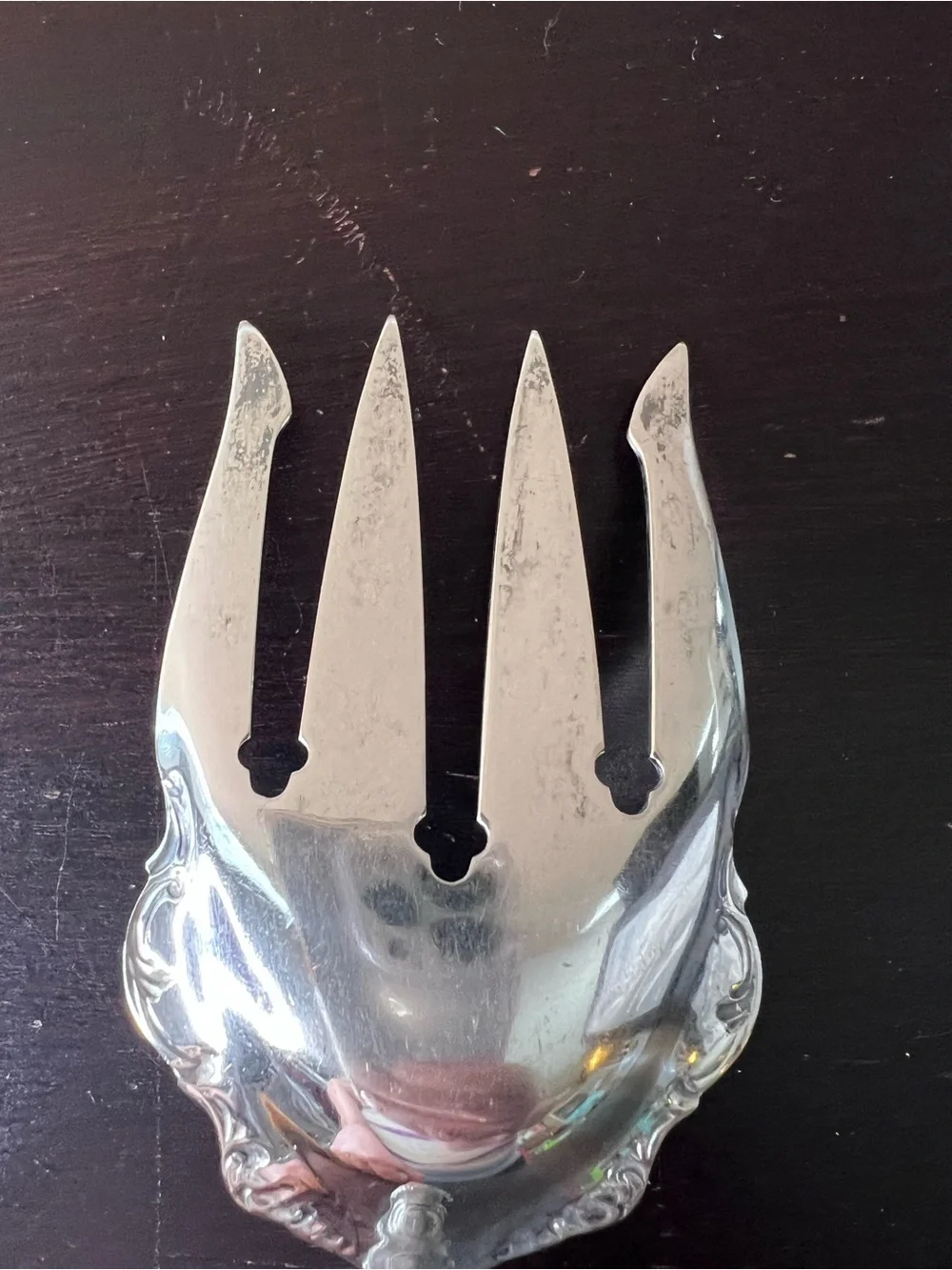 Antique Stag Horn Servers finish giving each