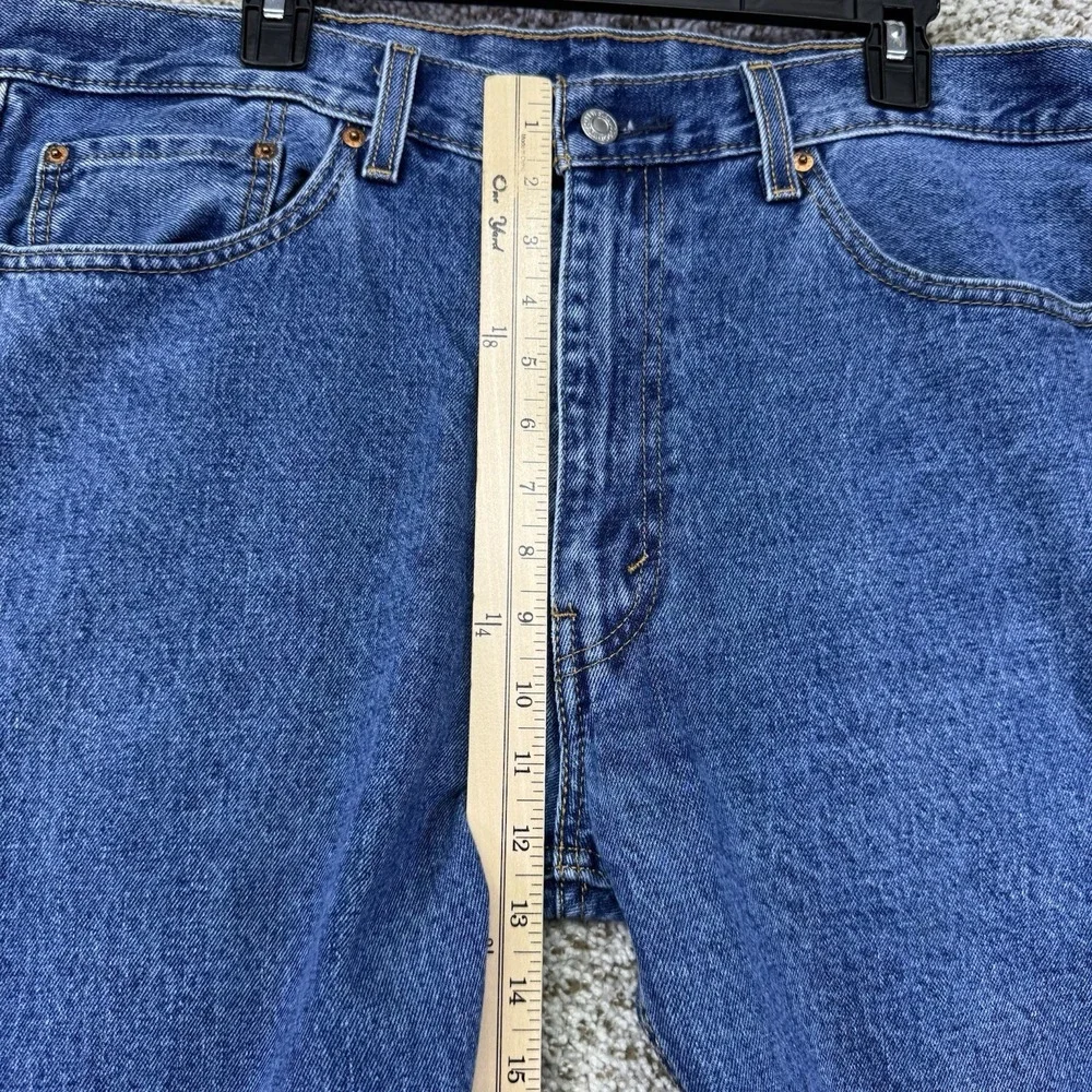 Levi's Jeans Men's 38x30 Blue Denim Pants Medium Wash 505 Straight 100% Cotton