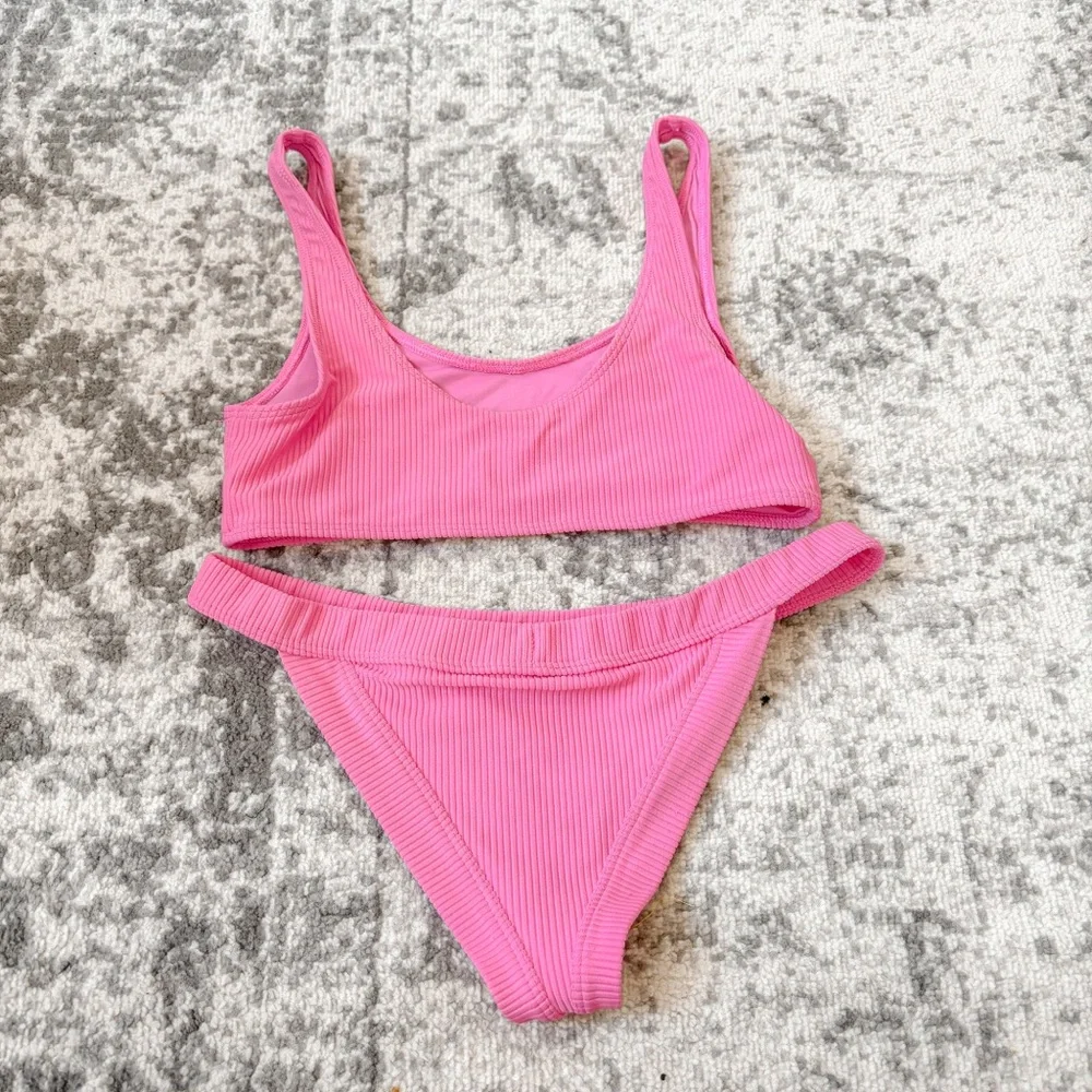 Frankie's Bikinis Ribbed Set Connor Top Georgia Bottoms