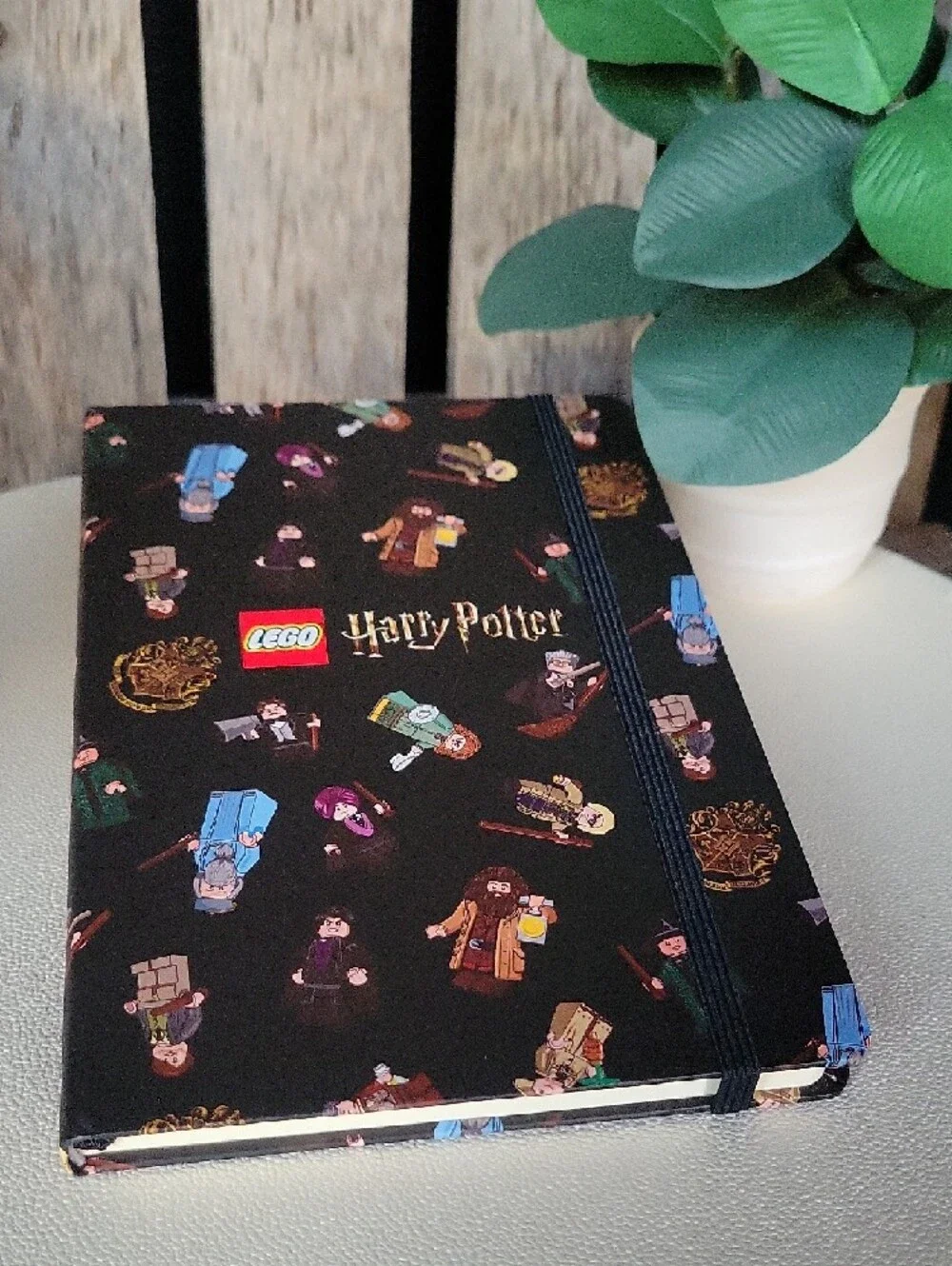 Lego decorated notebook