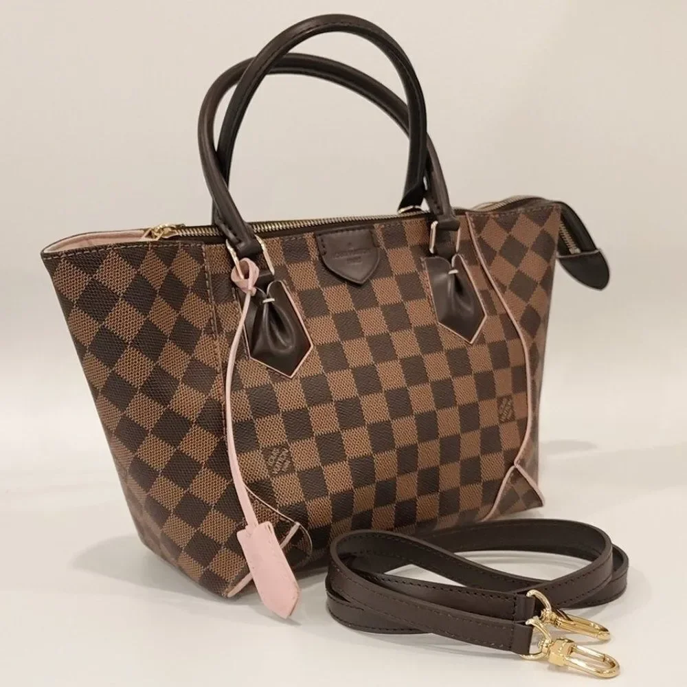 Louis Vuitton Caissa PM Damier Ebene Canvas Tote | Like New Condition