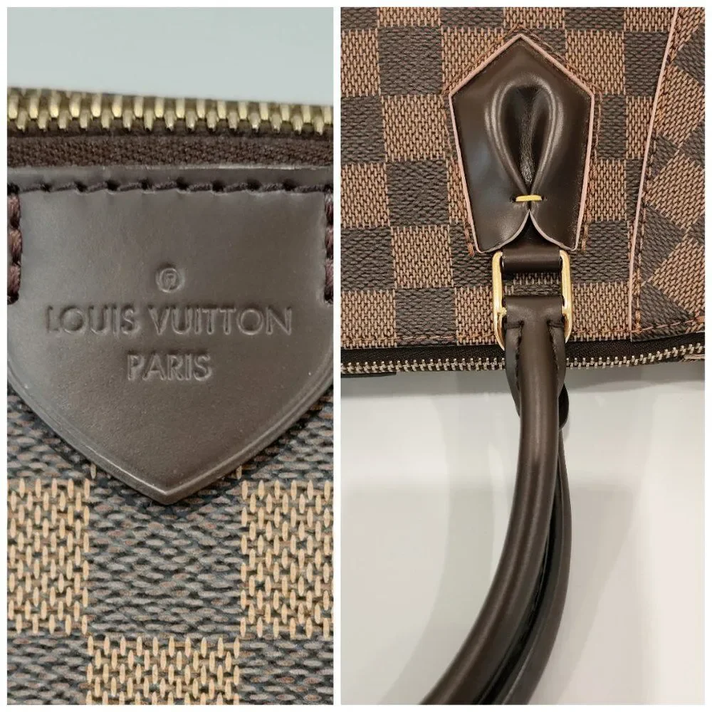 Louis Vuitton Caissa PM Damier Ebene Canvas Tote | Like New Condition