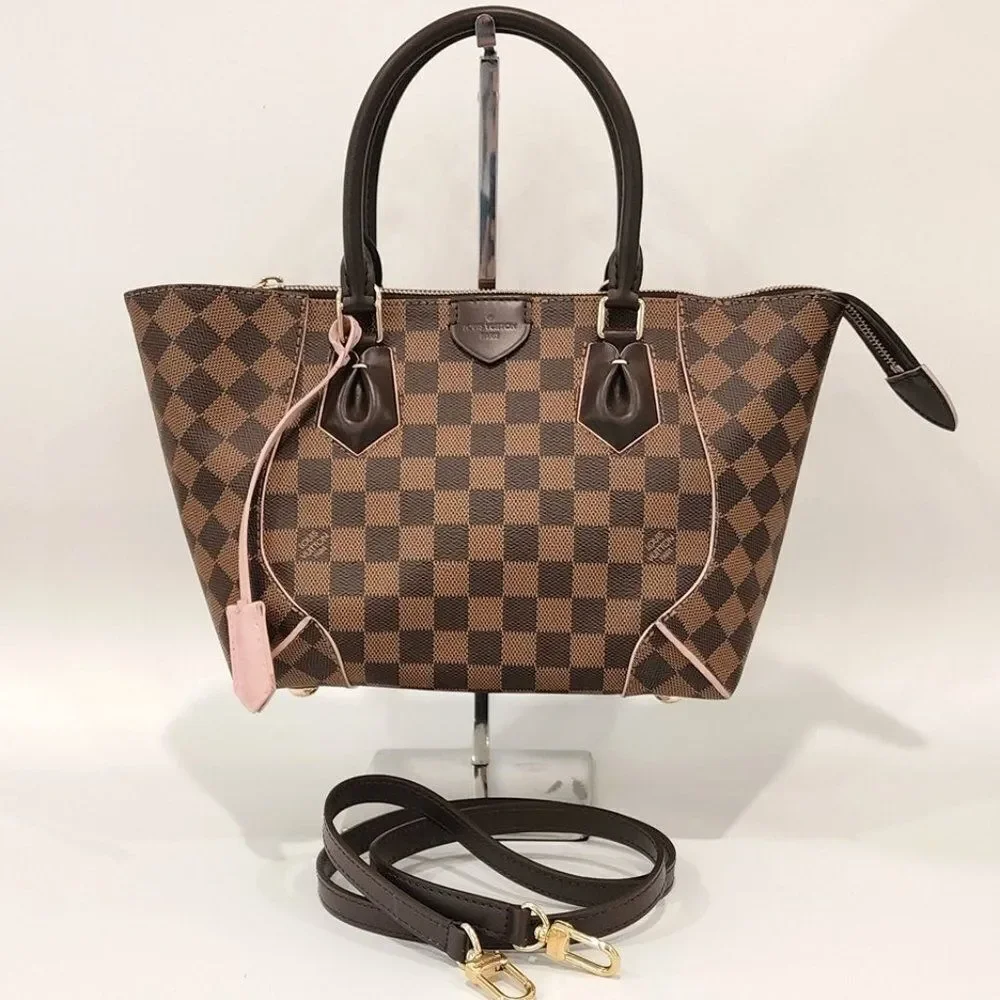 Louis Vuitton Caissa PM Damier Ebene Canvas Tote | Like New Condition