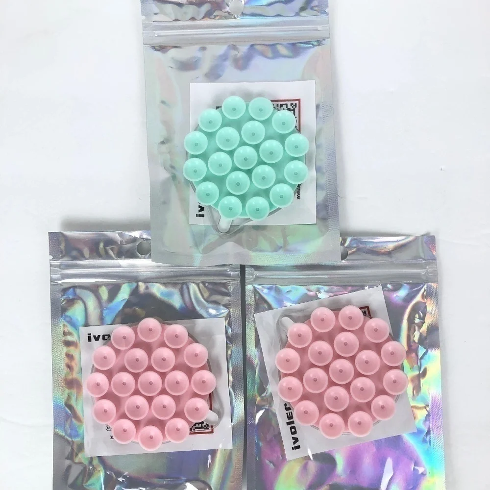 Bundle of 3 NWT silicone suction cup phone mount mag safe pink turquoise