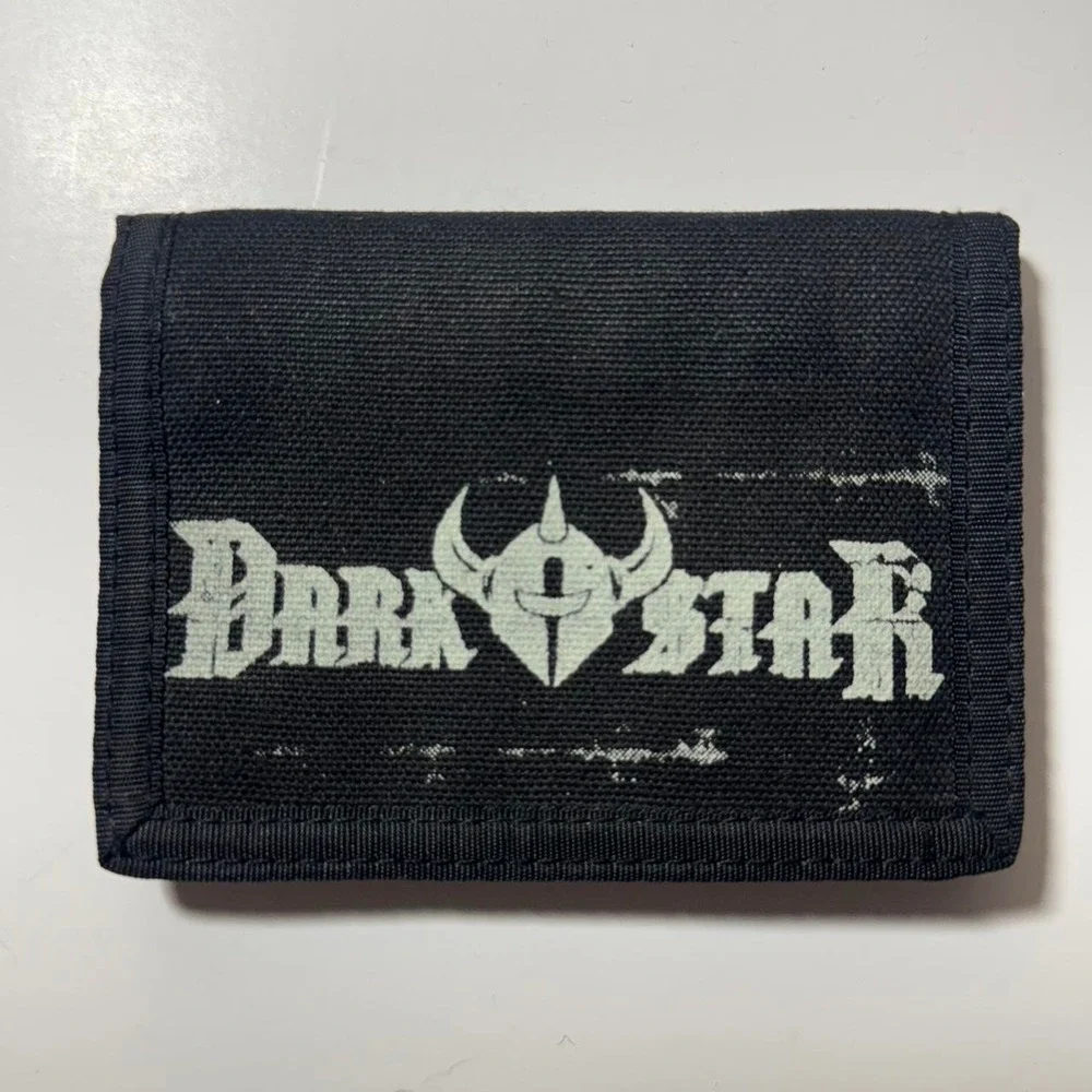 Y2K DARKSTAR Skateboarding Black Canvas Wallet‎
