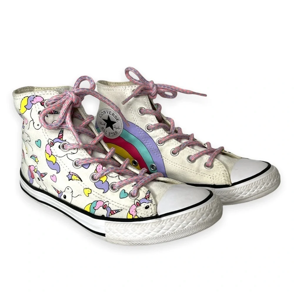 Converse‎ Unicorn Sneaker All High Top Chuck Taylor Rainbow Girls Size 3