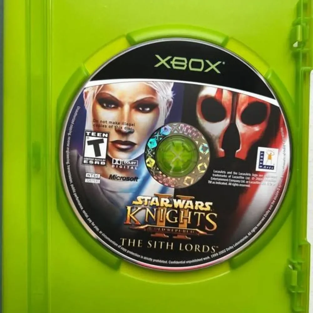 Star Wars Knights of the Old Republic 1 & 2 Xbox CIB Manuals w/Red Cards Tested