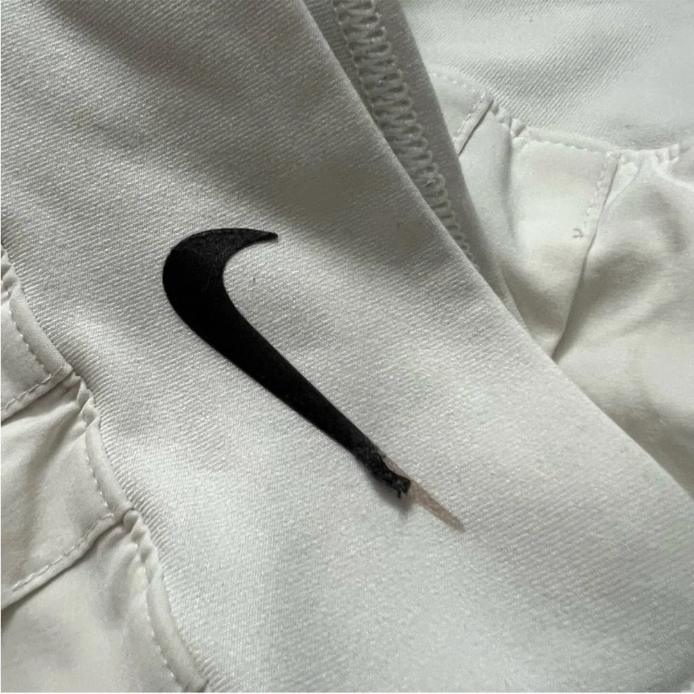 Nike white pleated