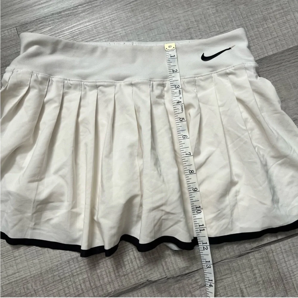 Nike white pleated