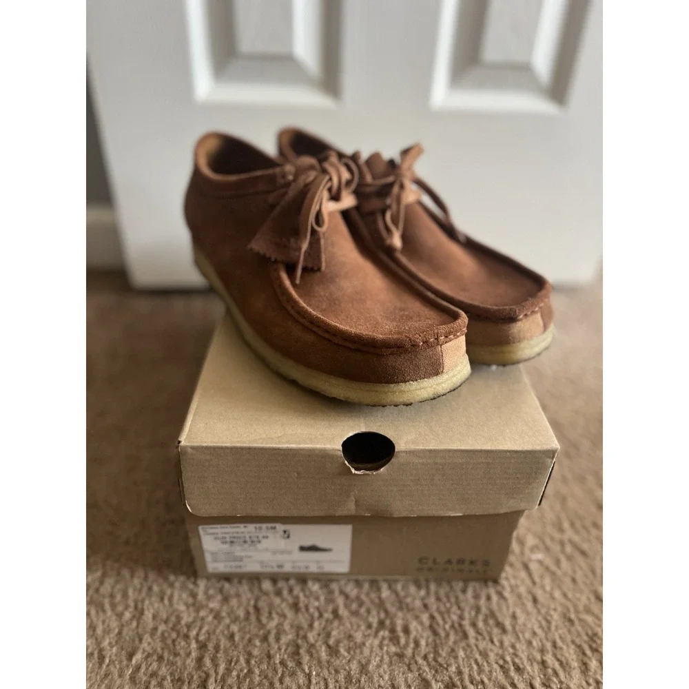 Clarks Originals Wallabee Men's Cola‎ Combination Suede 26172397 Size 10.5