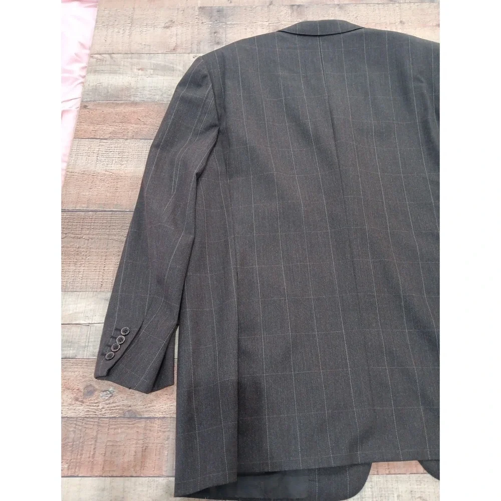 BRIONI Mens Italy Traiano Brown  Suit Jacket Blazer 100% Wool 50 L 2346‎